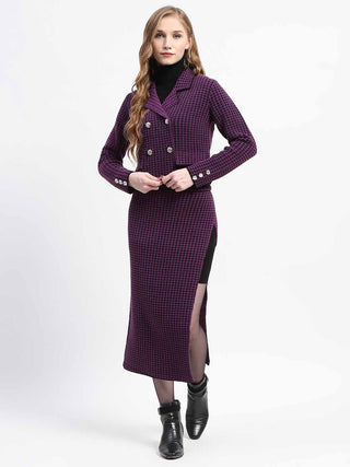 Madame Black Striped Double-Breasted Co-ord Set