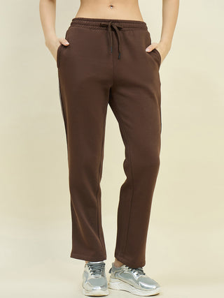 mSECRET Brown Cotton Blend Track Bottoms