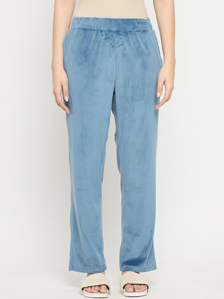 mSECRET Blue Solid Track Bottoms