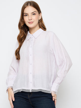 Madame Rayon Blend Lilac Shirt