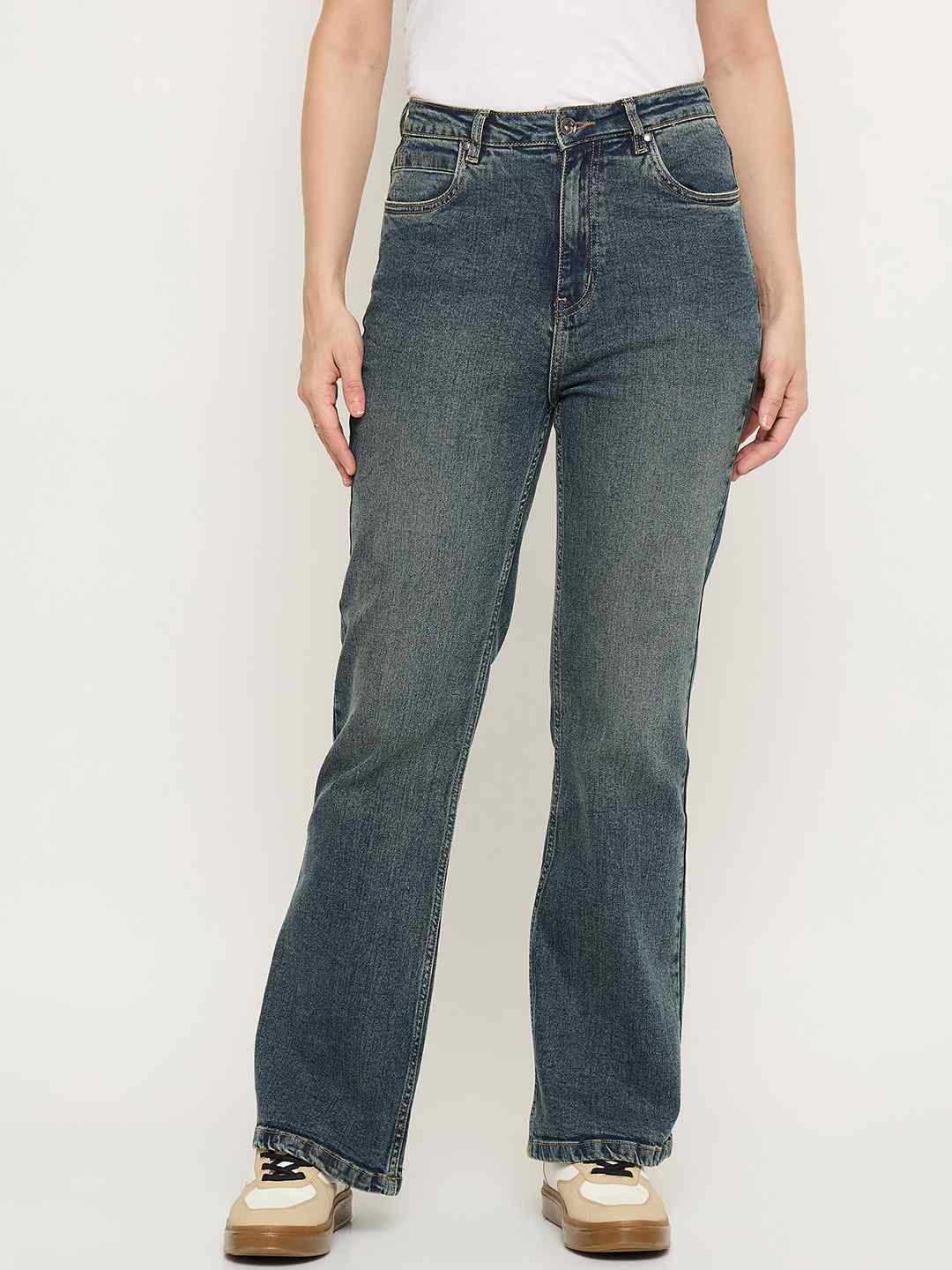 Madame Double Wash Tinted Bootcut Jeans color swatch
