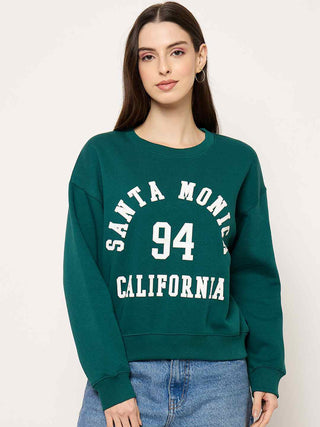 Madame Round Neck Printed Sweatshirt