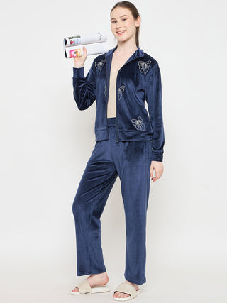 mSECRET Printed Blue Sweatshirt