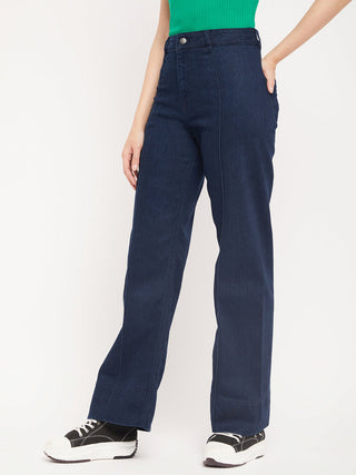 Madame Blue Wide Leg Jeans