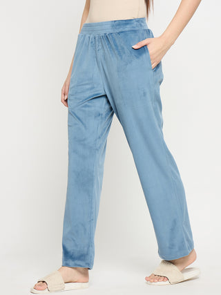 mSECRET Blue Solid Track Bottoms