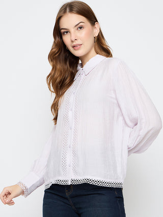 Madame Rayon Blend Lilac Shirt