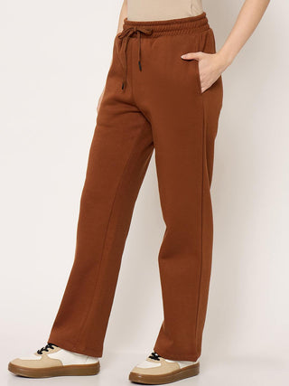 mSECRET Brown Fleece Track bottoms