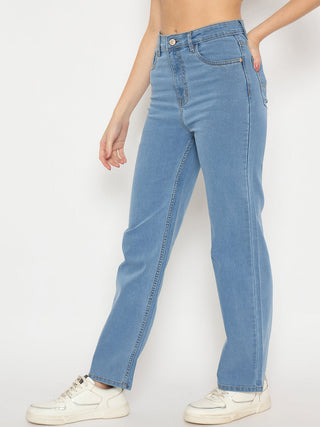 Madame Light Blue Straight Fit Jeans