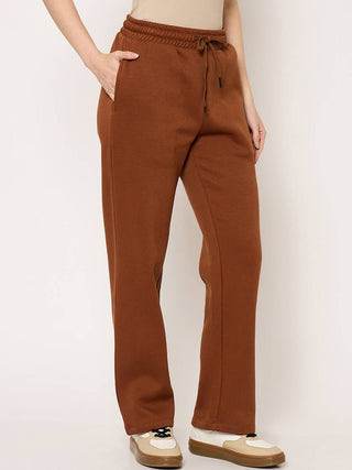 mSECRET Brown Fleece Track bottoms
