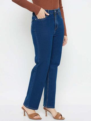 Madame Blue Straight Fit Jeans