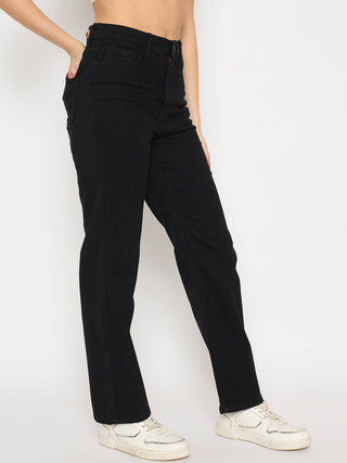 Madame Straight Fit Black Jeans