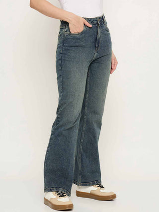 Madame Double Wash Tinted Bootcut Jeans