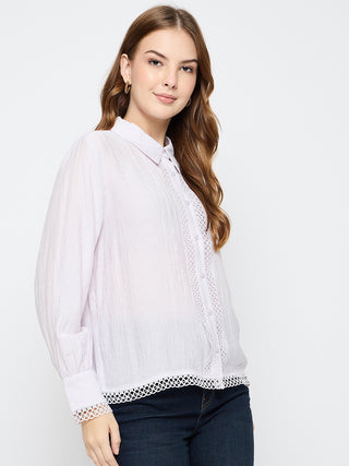 Madame Rayon Blend Lilac Shirt