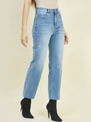 Madame Light Blue Straight Fit Jeans