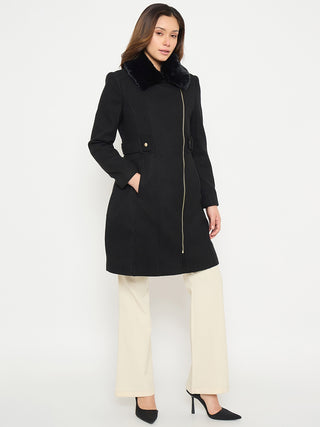 Madame Shirt Collar Long Coat