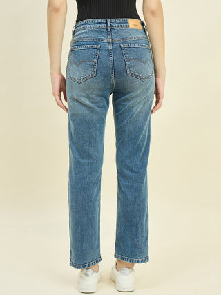 Madame Blue Straight Fit Jeans