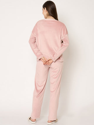 mSECRET Blush Pink Crew Neck Sweatshirt