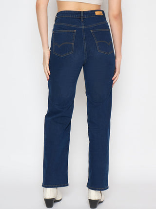 Madame Straight Fit Dark Blue Jeans