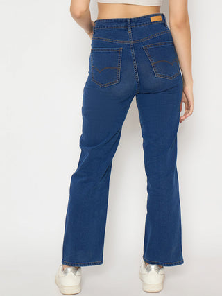 Madame Mid Blue Straight Fit Jeans