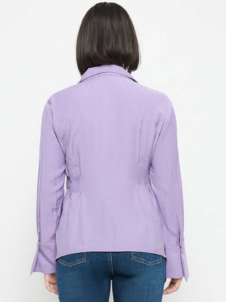 Madame Tie Knot Lilac Wrap Top