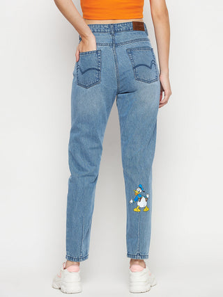 Madame Disney Print Blue Denim
