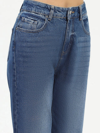 Madame Blue Straight Fit Jeans