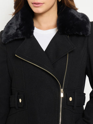 Madame Shirt Collar Long Coat