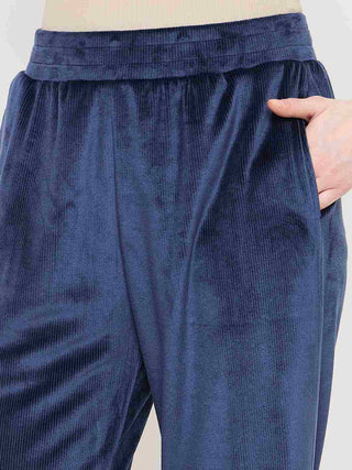 mSECRET Solid Blue Track Bottoms