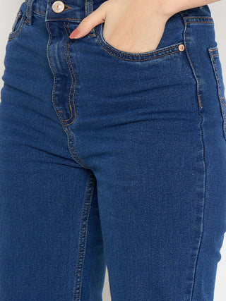 Madame Mid Blue Straight Fit Jeans