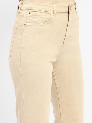 Madame Flared Fit Beige Jeans