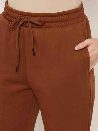 mSECRET Brown Fleece Track bottoms