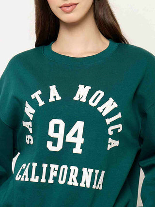 Madame Round Neck Printed Sweatshirt