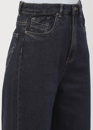 Madame High Rise Carbon Blue Wide Leg Jeans