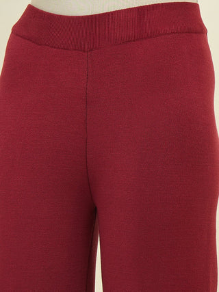 Madame Maroon Knit Co-ord Set
