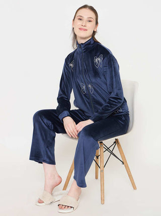 mSECRET Solid Blue Track Bottoms